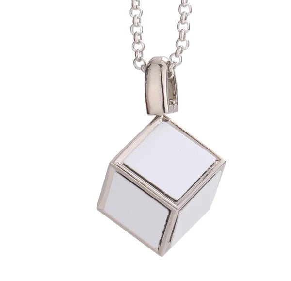 Cube Necklace with Chain